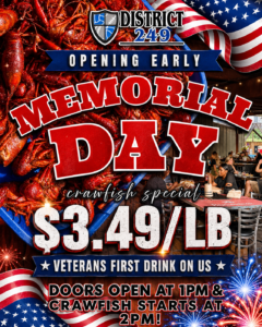 Memorial Day | Opening Early!