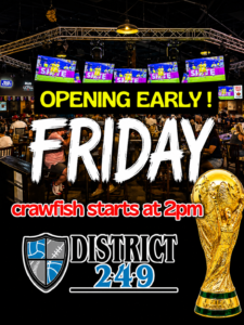 Opening Early: World Cup Games!