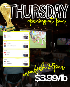 𝗪𝗢𝗥𝗟𝗗 𝗖𝗨𝗣: Opening Early!